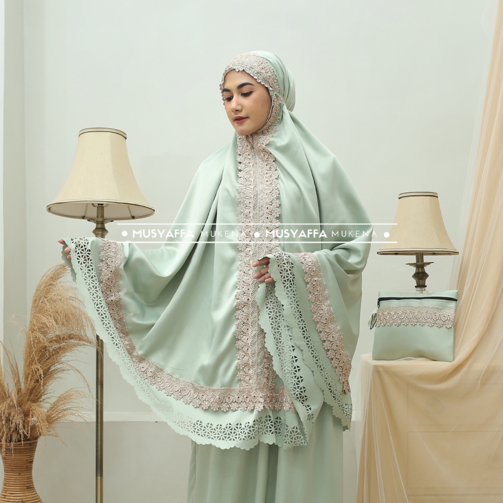 Mukena Dewasa Premium Shakilla Laser Cut Renda Mewah