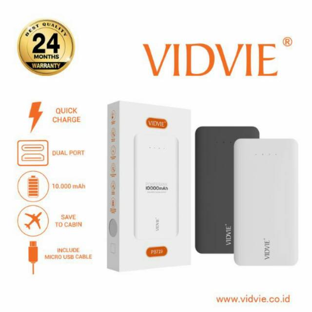 PowerBank Vidvie PB719 10.000mah