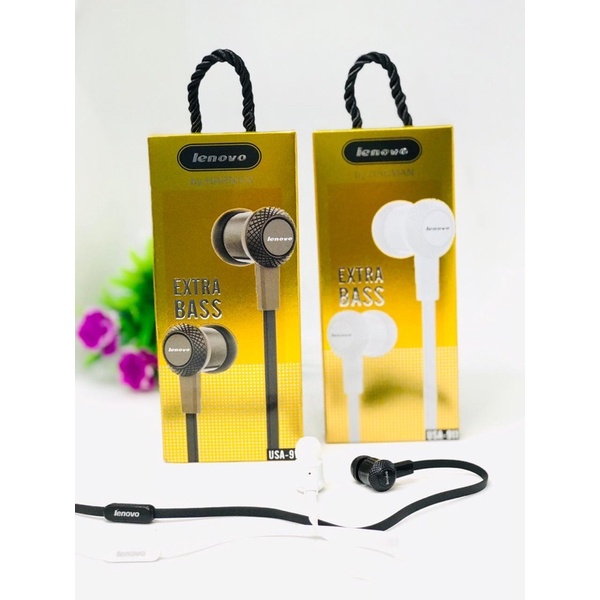 grosir handsfree usa911 hf lenovo music earphone