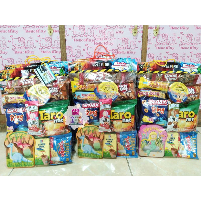 Souvenir Ulang Tahun Lunchbox || Paket Ulang Tahun Murah || Bingkisan Ultah Anak || Lunchbox Biggy