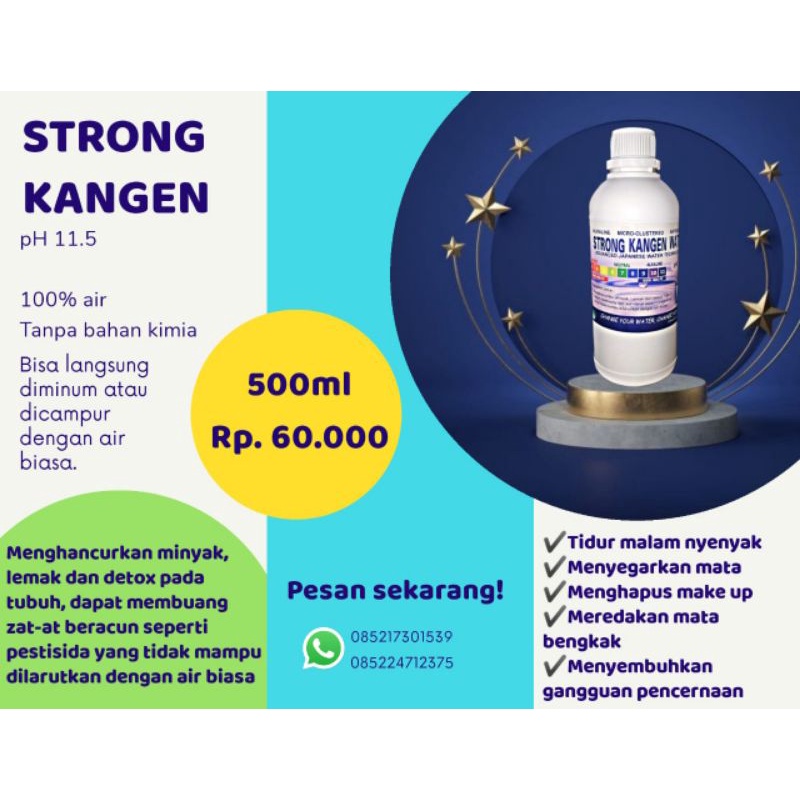 Strong Water Kangen PH 11,5 Kemasan 500ml