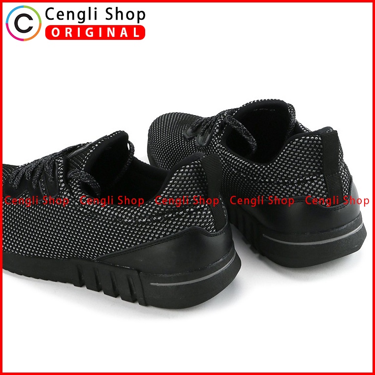 SEPATU PLAYBOY PRIA ORIGINAL SNEAKER CASUAL BRANDED ASLI HITAM PL34