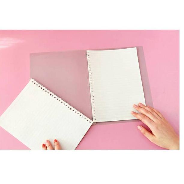 

[PRODUK JQCQK] Claire Plain Color Slim File Binder/buku kuliah fleksibel SFA
