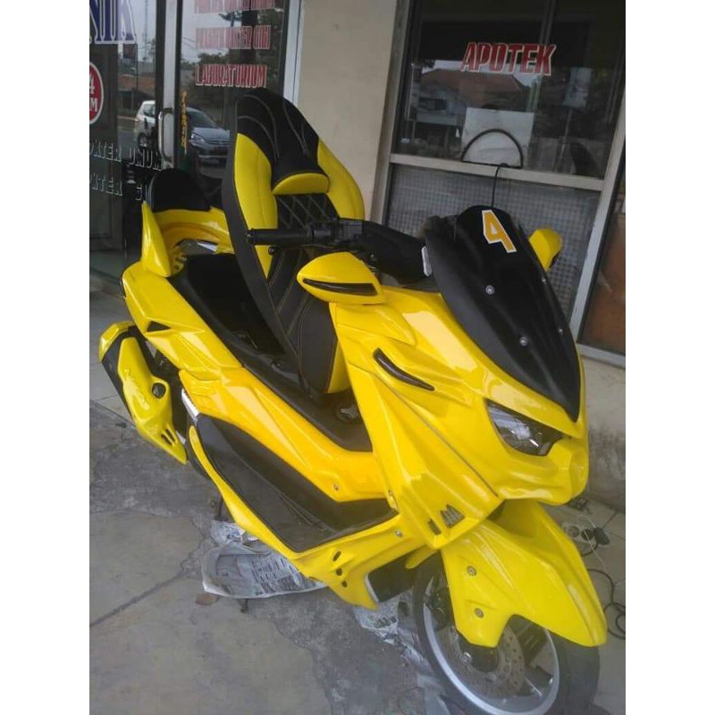 Full Set Body Bodi Kap Predator Yamaha Nmax Old ( 2015-2019 ) Polos Yellow