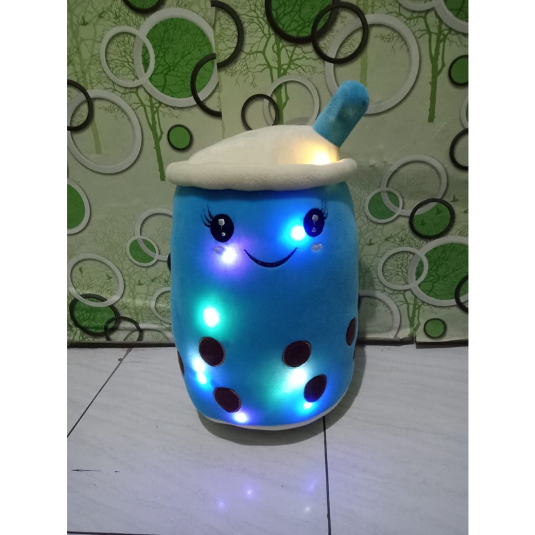 Boneka Boba LED Tinggi 60cm / Boneka Milk Tea Lucu Murah Menyala