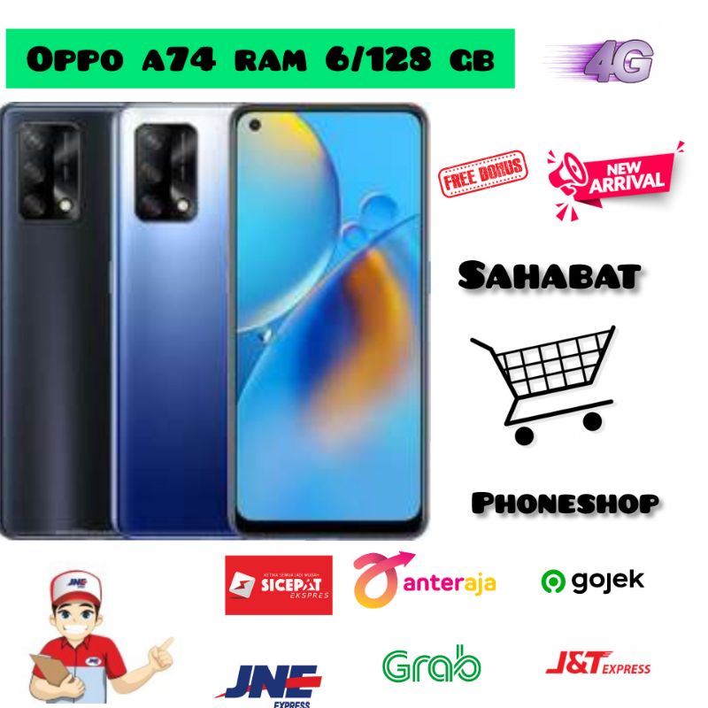 OPPO A74 4G RAM 6/128 GB GARANSI RESMI