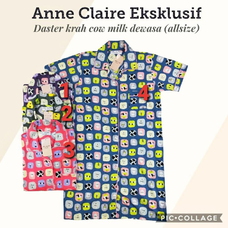 Daster Piyama Anne Claire Eksklusif Kancing full