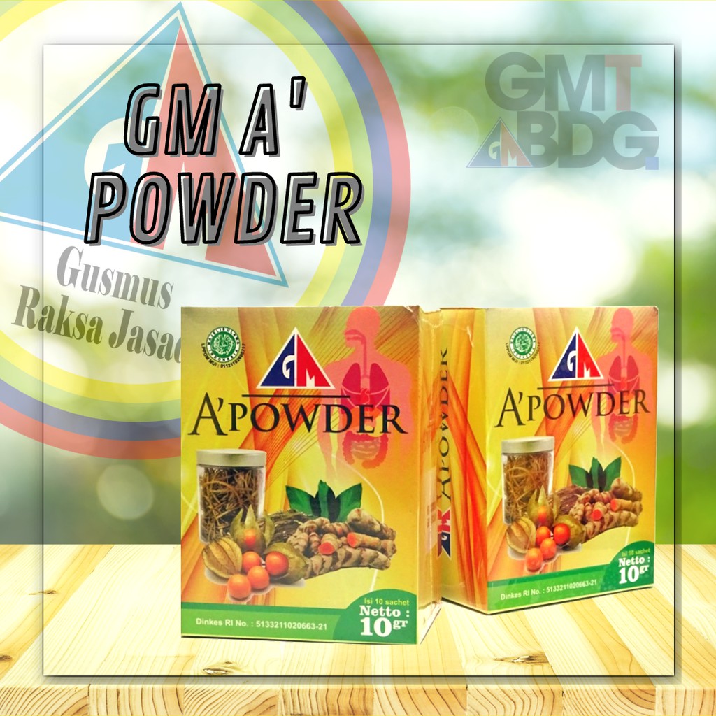 GM A POWDER / HERBAL / HERBAL LAMBUNG / PENCERNAAN / OBAT LAMBUNG /