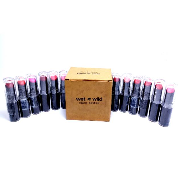 [12 pcs] LIPSTICK MATTE WET N WILD ORIGINAL