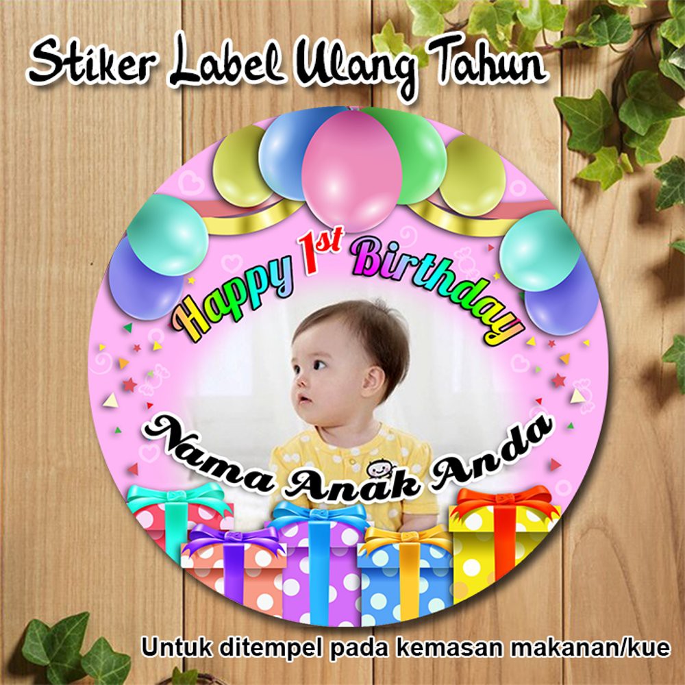 40+ Trend Terbaru Stiker Ulang Tahun Anak 1 Tahun