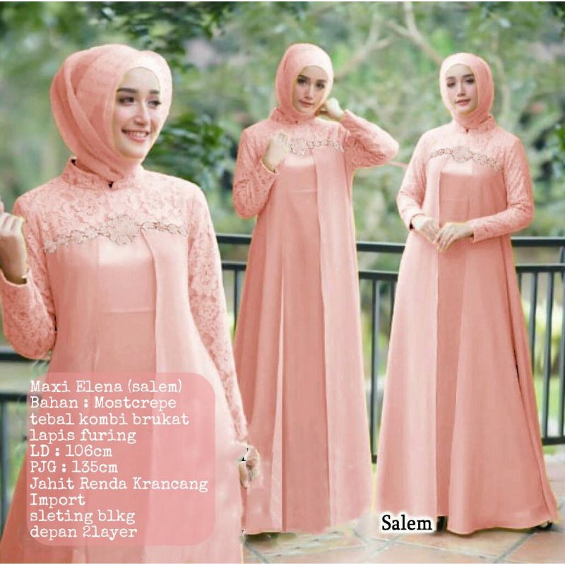 SR - Maxi Elena Dress Muslim Gamis Maxi