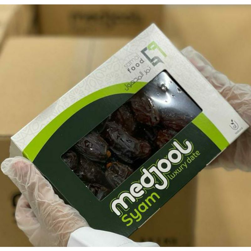 

MEDJOOL SYAM || MEDJOOL LUXURY DATES || MEDJOOL SYAM KARDUS HIJAU