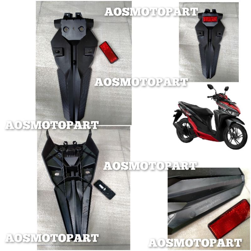 spakbor belakang Vario 125 150 new LED tahun 2018 sampai 2022 ORI plus mata kucing spakbor belakang 