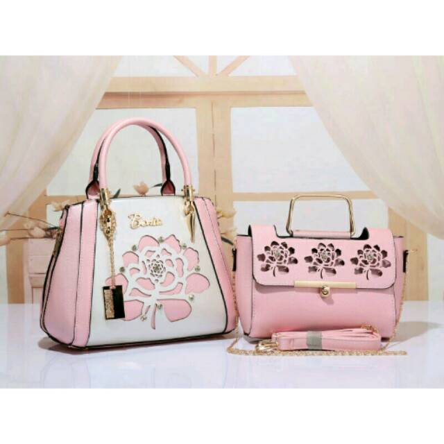BONIA ROSE embossed set 2 in one 9212#.