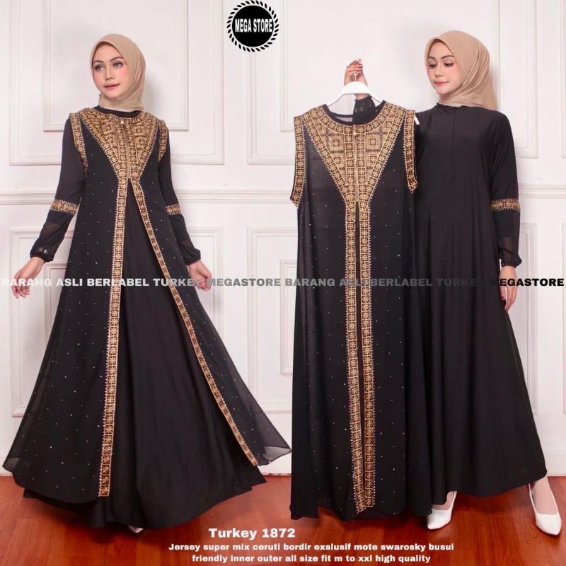 GAMIS TURKI ABAYA ORIGINAL BY MEGA STORE