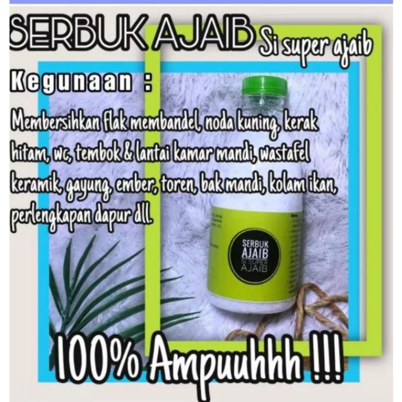 Serbuk Ajaib Pembersih Kamar Mandi, Toilet, Panci, Keramik dan Peralatan Dapur Lainnya, Serbuk Viral