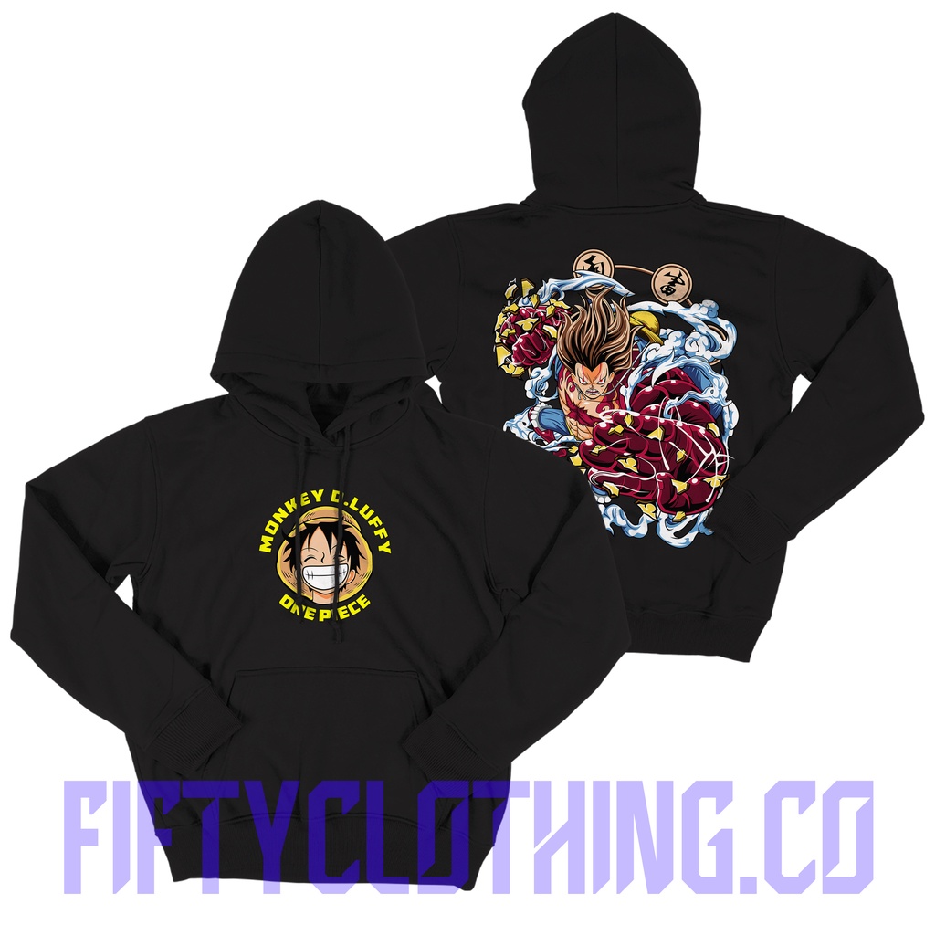 jaket hoodie anak luffy one piece | anime one piece | luffy gear 4
