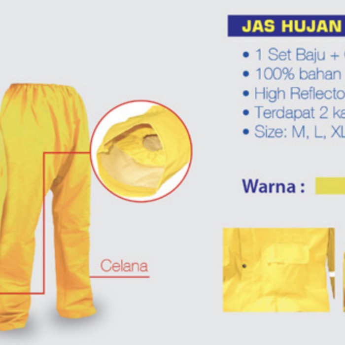 JAS HUJAN PROYEK PVC - M/L