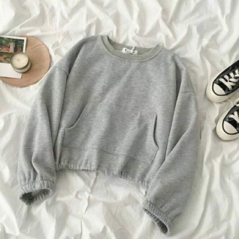 Tq88indonesia Baju Sweater Wanita Terbaru / SUNWO CROOPE SWEATER / Switer Cewek / Ootd Terbaru / Outfit Kekinian / Pakaian Casual Wanita