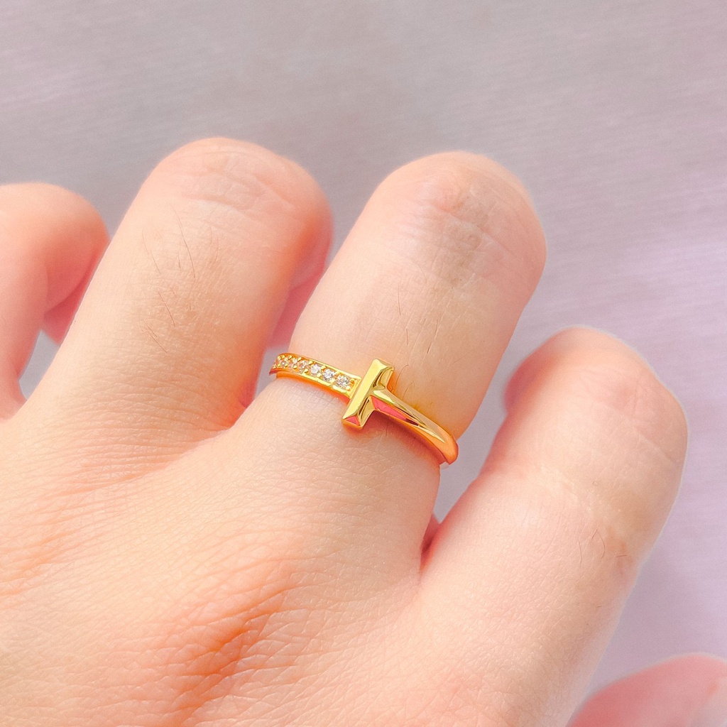 Cincin Cartierr anak dan dewasa emas asli kadar 700 70% 16k merk branded permata terbaru 1 gram gold rosegold