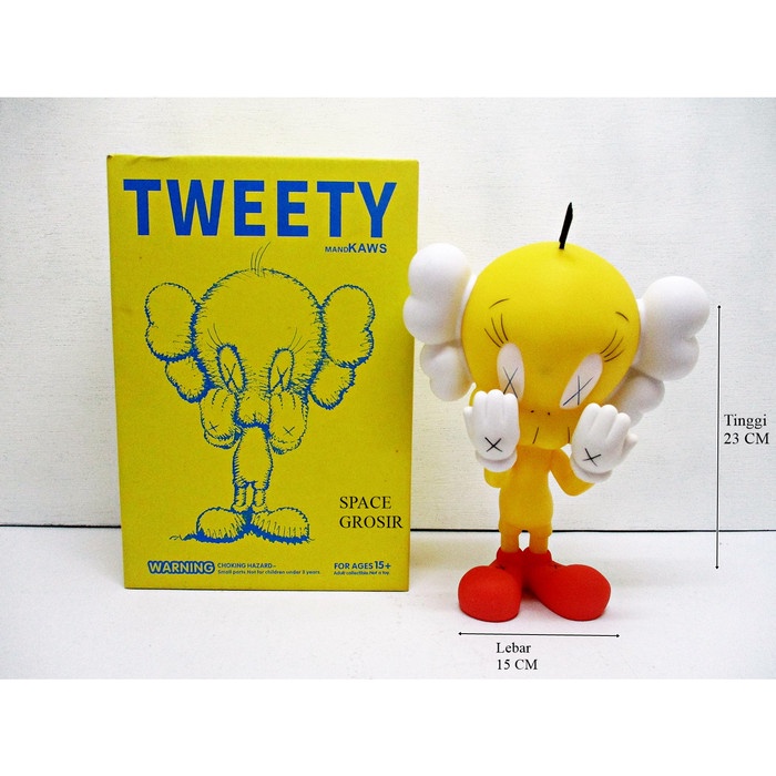 Action Figure Kaws X Tweety - Kuning