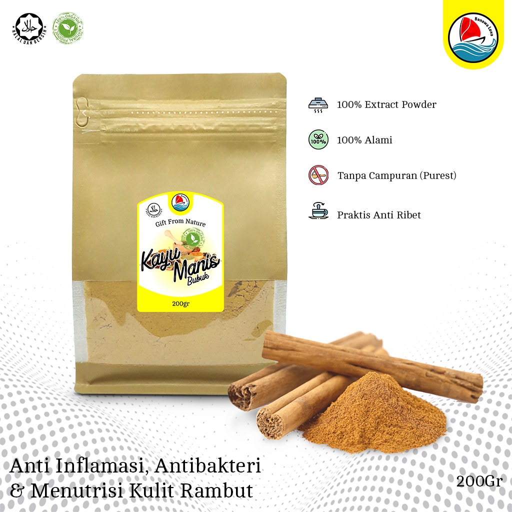 

Banawaloka Cinnamon Powder 200g Kayu Manis Bubuk Keningar 100% Murni