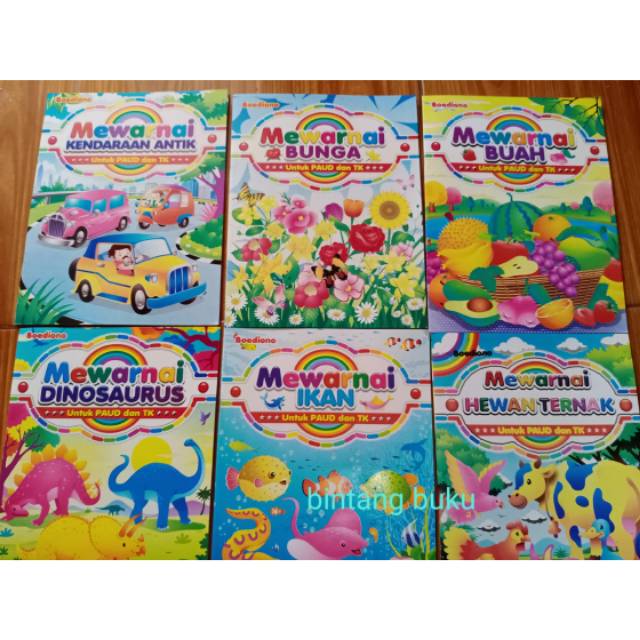 Buku Mewarnai paud ukuran besar