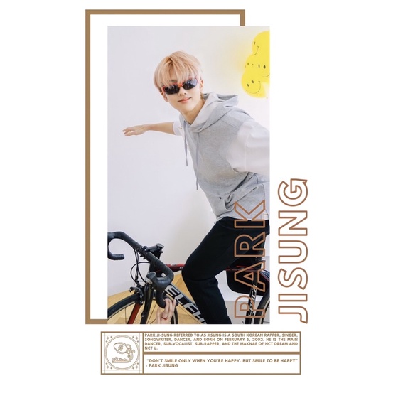 Baju Variasi Tulisan dan Bergambar Bio NCT Park Jisung / Makne NCT Dream