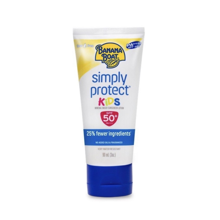 SHARE Sunscreen Banana Boat Simply Protect Kids SPF 50+ 20 Gram