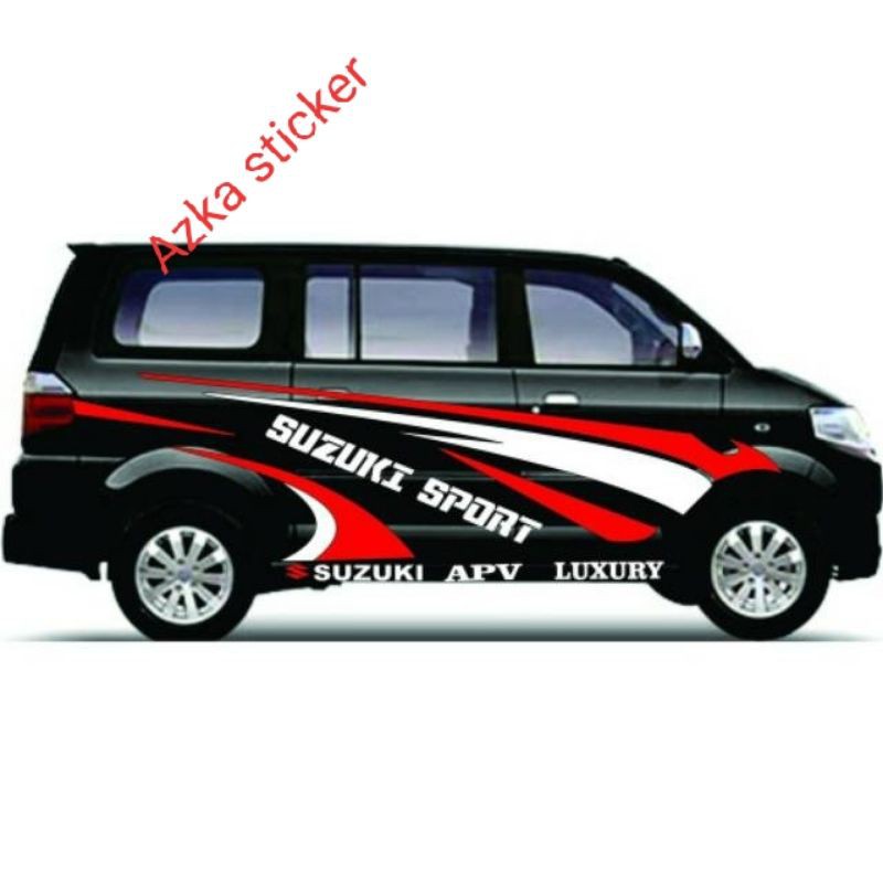 terbaru sticker cutting sticker mobil mobil Suzuki APV luxury Van  kijang Innova dll