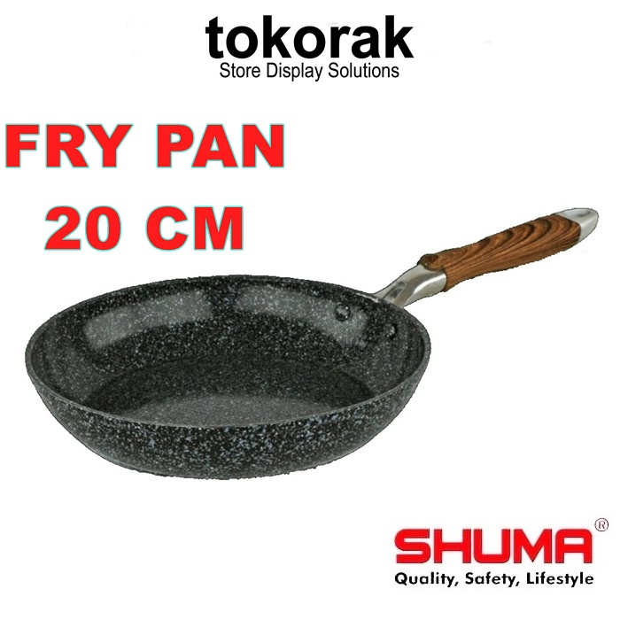 SHUMA FRYPAN 18 20 22 24 CM - TEFLON CERAMIC NON STICK - WAJAN - PAN