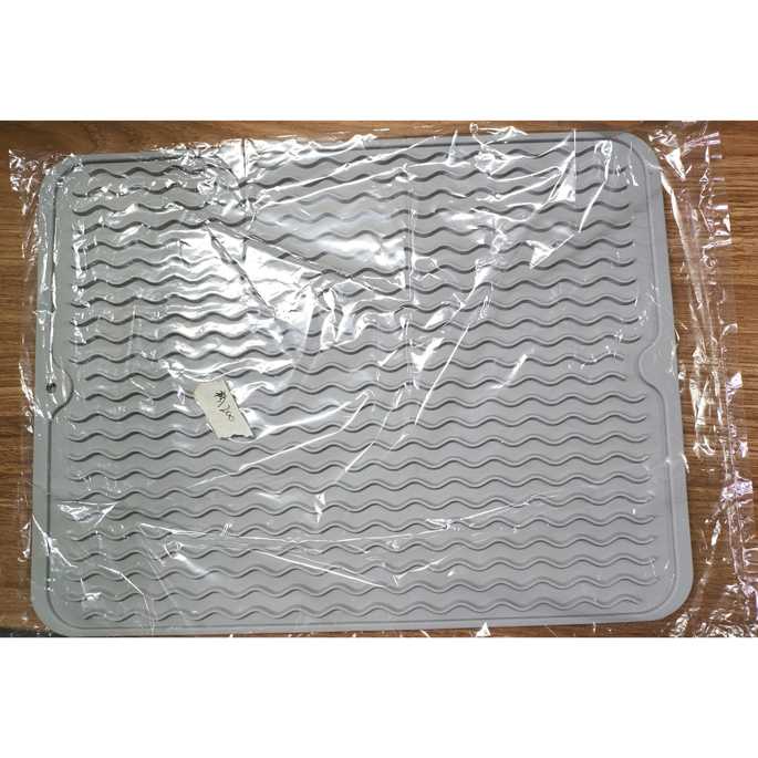 Drain Mat Alat Pengering Cuci Piring Gelas Silicone Alas Tatakan Silikon Food Grade Perlengkapan Dapur Berkualitas