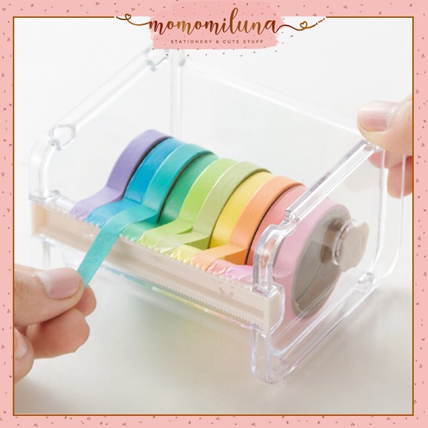 

multiple washi tape cutter Dispenser Tape Washi Masking Kotak Tempat washi tape bisa muat banyak MK1305