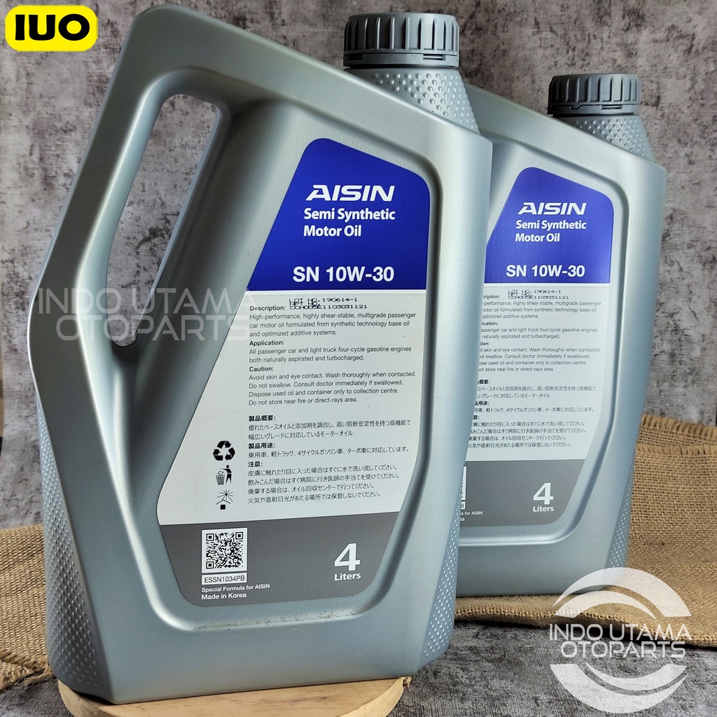 Oli Aisin 10W 30 API SN/CF Synthetic isi 4 ltr ASLI