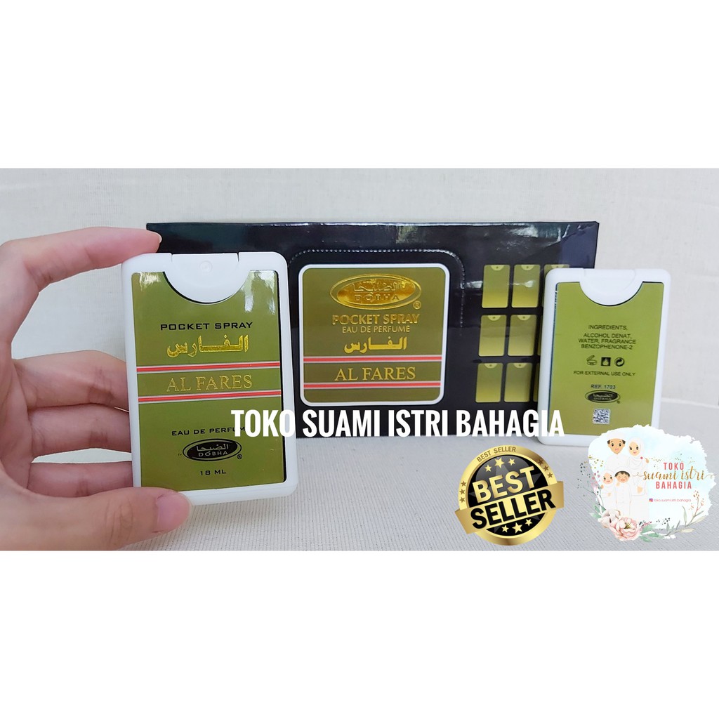 Parfum Arab Al Fares 18 ml Dobha Pocket Spray Oleh Haji Minyak Wangi