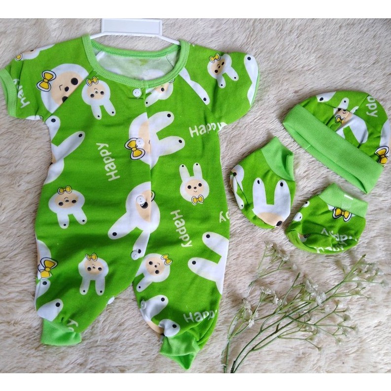 Baju Tidur Piyama Bayi Newborn Sleepsuit Little J