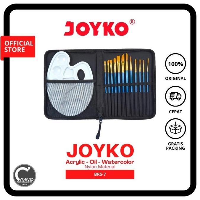 

Art Brush Set Alat Lukis Kuas Cat Air Minyak Acrylic Joyko BRS-7