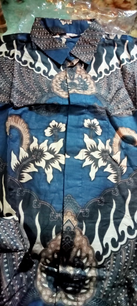 Kemeja Batik Pria Ppbtk07 Modern Lengan Panjang Casual Modis Trendy Masa Kini M L Xl Asli Pekalongan