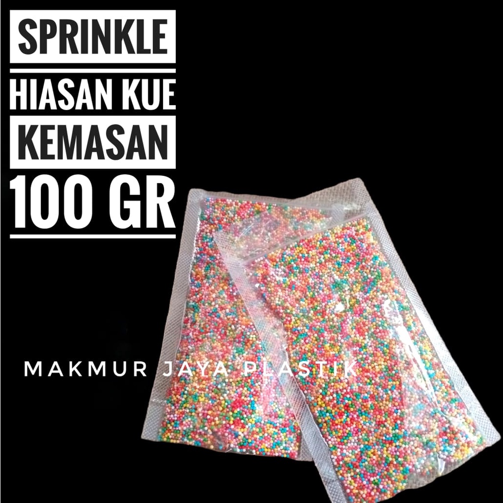 

SPRINKLE HIASAN KUE WARNA WARNI KEMASAN 100 GR