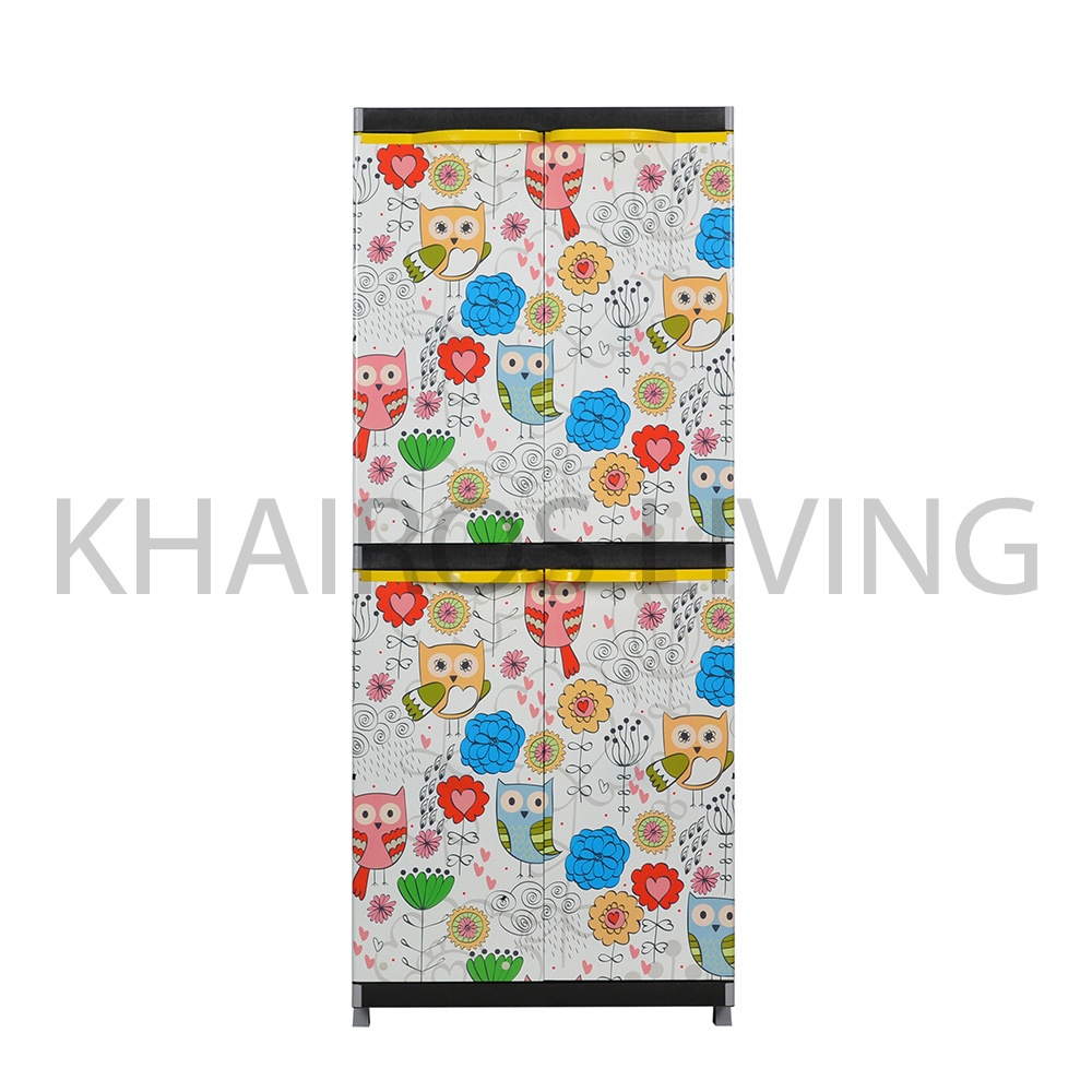 FREE KUNCI MIAMI Orlando Lemari Pakaian JUMBO / Lemari Plastik 4 Susun