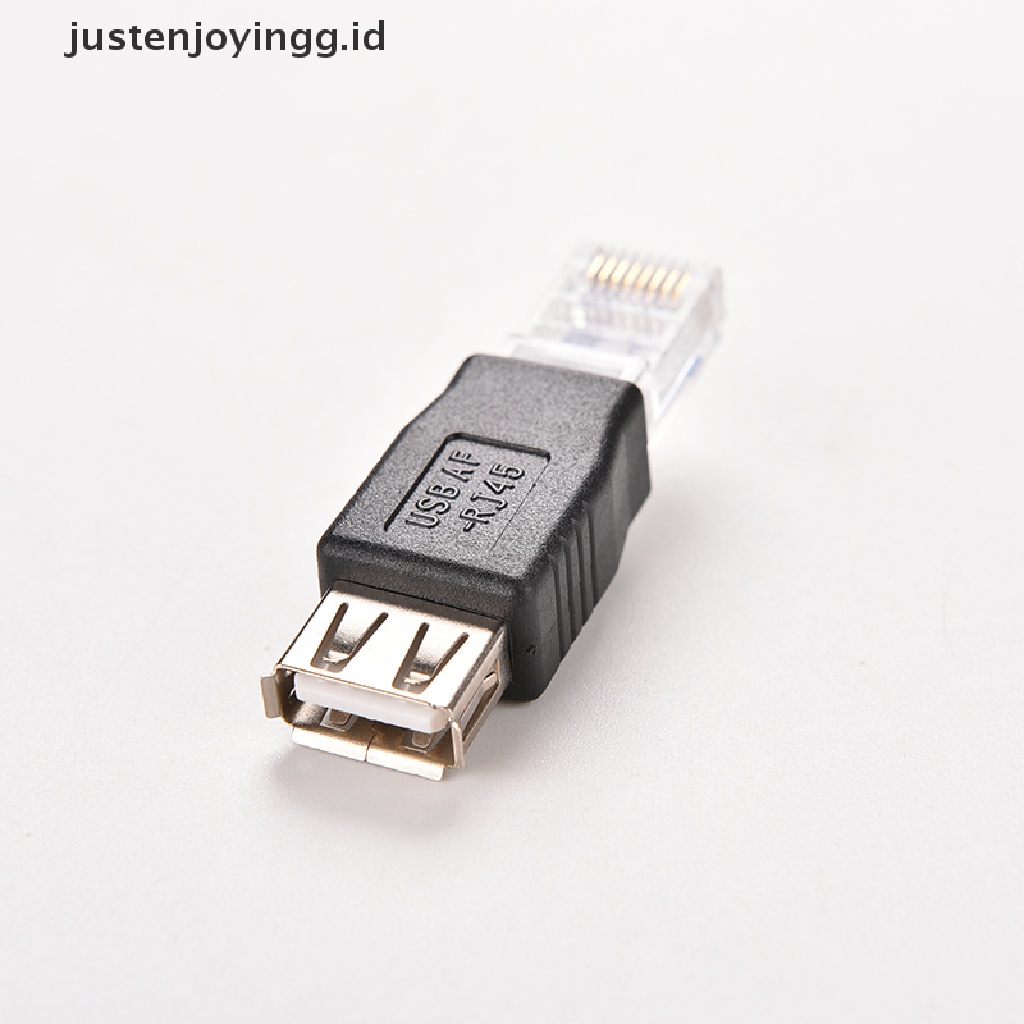 Plug Adapter Socket LAN Ethernet Router Jaringan Male Ke USB AF A Female RJ45