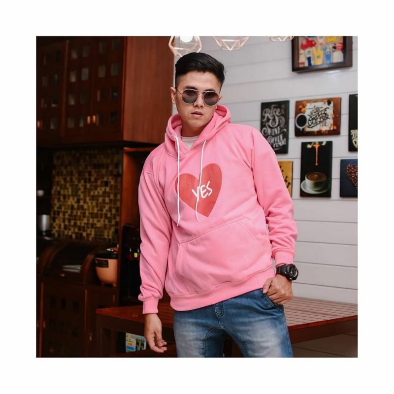 LOVE YES HOODIE || SWEATER HOODIE PRIA WANITA #LY