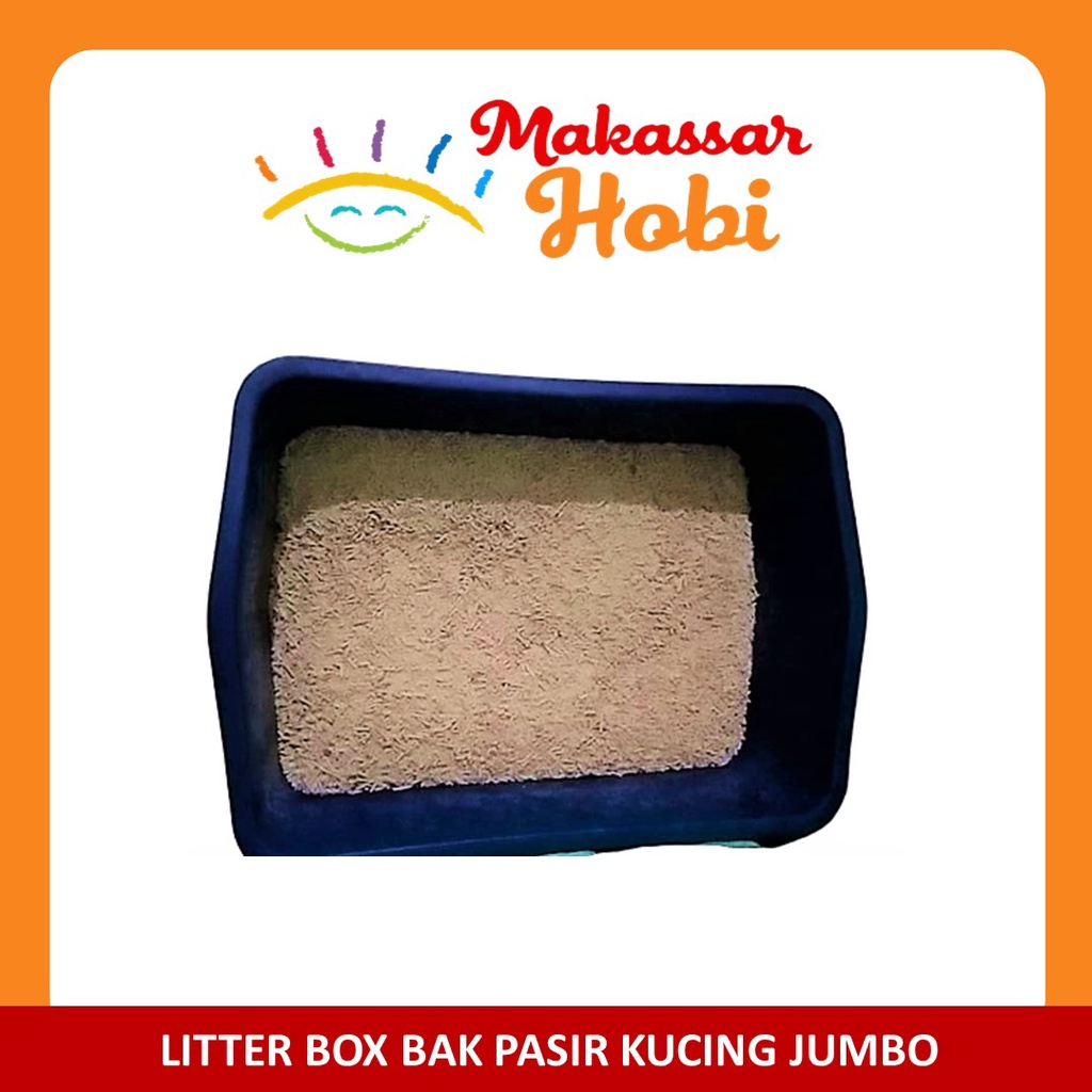 Bak Pasir Kucing Cat Litter Box Ukuran Besar Jumbo Size XXL Baskom Pup