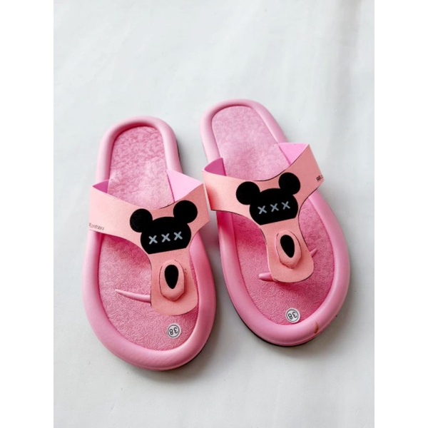 Sandal jepit Wanita Mike Mouse Terbaru Arkn023