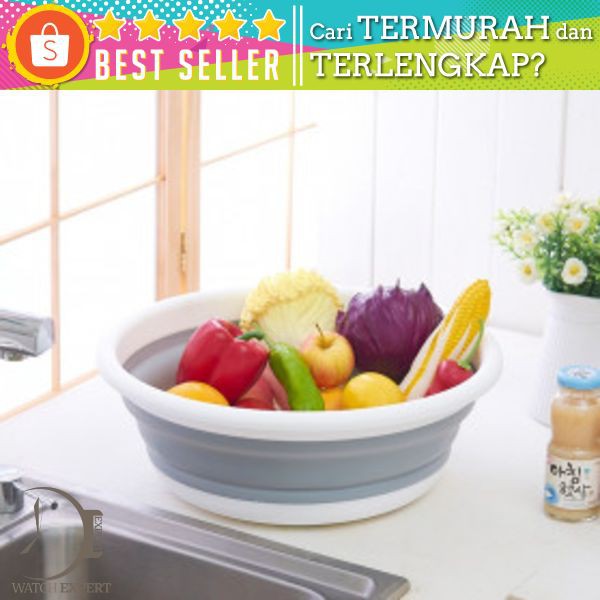 AsyPets Rak Keranjang Buah Lipat Bowl Foldable Collapsible - ST365 - Gray