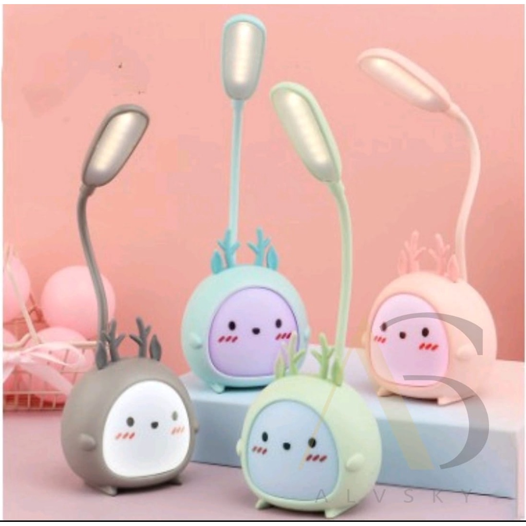 LAMPU MEJA LED DEER / LAMPU BACA / LAMPU BELAJAR / READING LAMP / LAMPU MEJA BELAJAR ANAK KARAKTER LUCU