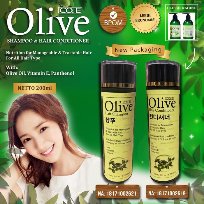 CONDITIONER OLIVE KOREA BPOM /coe olive original new pack