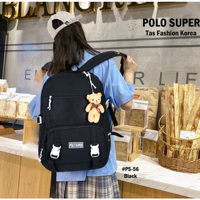 Tas Korea Ransel Import Tas Kuliah Remaja Wanita Pria Tas Sekolah Sma