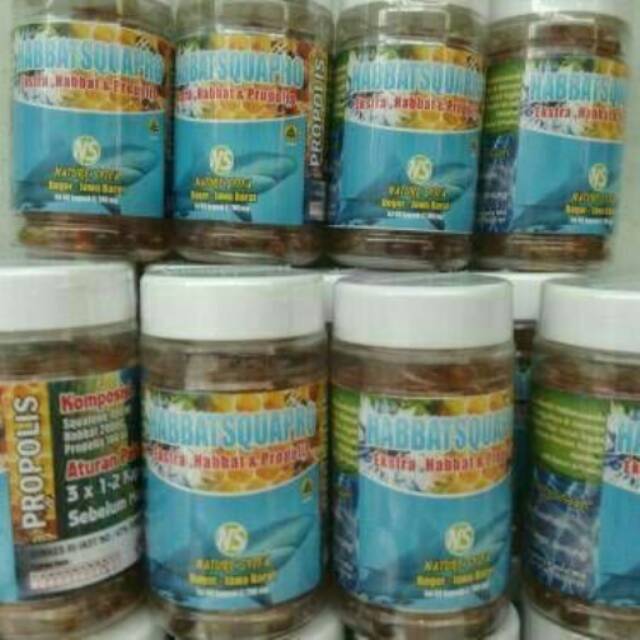 HABBATSQUAPRO PLUS HABBATUS SAUDA SQUALENE PROPOLIS SQUAVIT MINYAK HATI IKAN HIU OBAT SAKIT KRONIS