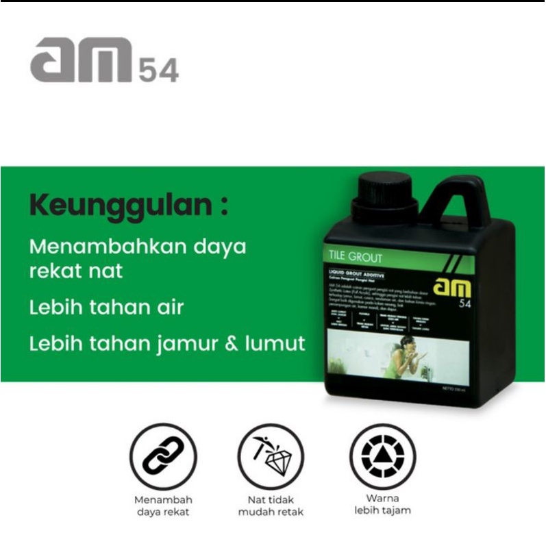 ✅BISA COD CAIRAN PENGUAT TEPUNG NAT TILE GROUT KERAMIK AM 54 MORTAR INDONESIA WARNA